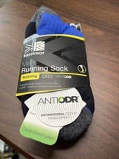 Image of Mens Karrimor Running Socks Blue 2 Pairs UK11-14