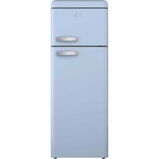 Image of Swan SR11010BLNE 70/30 Retro 54cm 70/30 Free Standing 70/30 Fridge Freezer Blue