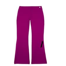 Image of Callas DANAE CREPE STRETCH HIGH WAISTED FIT AND FLARE TROUSERS IN MAGENTA NWT Si