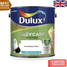 Image of Dulux Easycare Kitchen Paint 2.5L – Washable White Matte Ideal for Wall Use