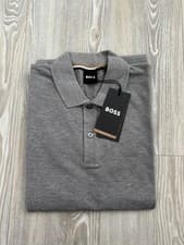 Image of Men’s New Boss Grey Regular Size Small Pallas Polo Shirt