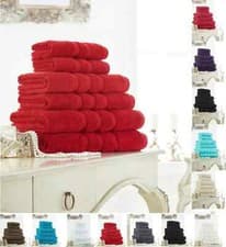 Image of Zero Twist Stripes Hand Towel Pack of 4 Soft and Luxury in Colors
