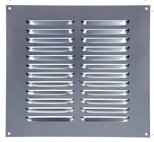 Image of 3 x Aluminium Louvre Air Vent / Air Grill Used For Ventilation 9x9 (240 x 240mm)