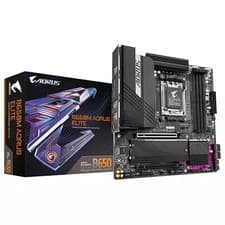 Image of Gigabyte Motherboard B650 AM5 ATX DDR5 2x M.2 5G LAN B650M AORUS ELITE Black