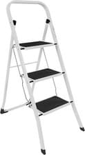Image of NEW! Foldable 3 Step Ladder Stepladder Non Slip Tread Safety Steel