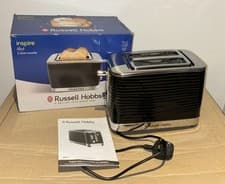 Image of DAMAGED Russell Hobbs 24371 Black LED Illumination Inspire 2 Slice Toaster