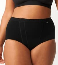 Image of Sloggi 10037875 Control Maxi Black Brief 2 Pack