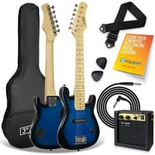 Image of Electric Guitar Junior Kids with Amp, Cable, Gig Bag and Strap - 3rd Avenue