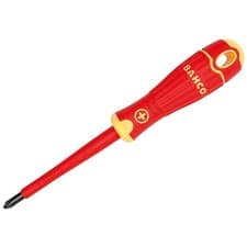 Image of Bahco BAHCOFIT Insulated Screwdriver Phillips Tip PH1 x 80mm