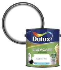 Image of Dulux Easycare Kitchen Matt Emulsion Walls Ceilings White Paint 2.5L