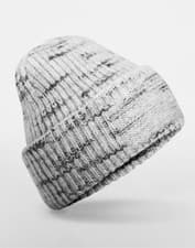 Image of Beechfield Heavyweight Chunky Knitted Patch Cuffed Beanie