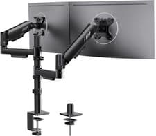 Image of ErGear Dual Monitor Mount Adjustable Stand 13-32" Screens Up to 9kg Arms