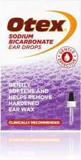 Image of Otex Blocked Ear Wax Remover Sodium Bicarbonate Ear Drops 10ml UK