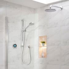 Image of Aqualisa Optic Q Smart Shower Concealed Adjustable Head And Fixed Head Gravity