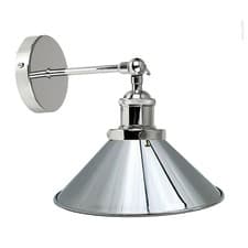 Image of Modern Industrial Wall Light Fitting Adjustable Metal Shade E27 Indoor Light