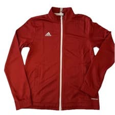 Image of Adidas Women's Hoodie M Red Polyester Full Zip NWT