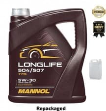 Image of MANNOL Longlife 504/507 7715 5W-30 Fully Synth Premium Engine Oil - REPACKAGED