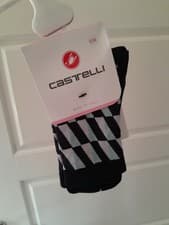 Image of Castelli Cycling Pendio Cycling Socks S/M Black, Pale Blue, White