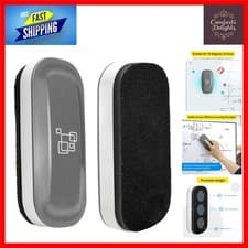 Image of Strong Magnetic Whiteboard Eraser, Streak-Free Dry Wipe Rubber, Gray 2 Pack