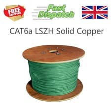 Image of CAT6a UTP Low Smoke Network ethernet lan cable oxygen free copper 100m