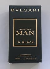 Image of Bvlgari Man In Black 100ml Eau De Parfum New No Cellophane Box Dented