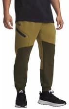 Image of Under Armour UA Unstoppable Fleece Joggers Olibe Green 1386544-410 Men Size L
