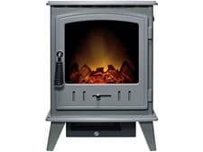 Image of Adam Aviemore Electric Fire Stove Grey Enamel