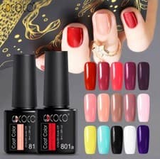 Image of new 8ml GDCOCO Nail Gel Polish assorted colours/primer/ base coat
