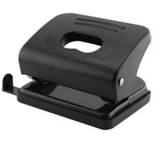 Image of Q-Connect Standard Duty Hole Punch 30 Sheet Black - New + Free Next Day Delivery