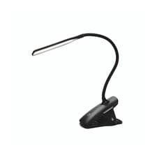Image of Alba LED Wireless Desk Lamp with Clamp Black (LEDCLIP N)