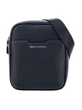 Image of Armani Exchange Men's Branded Crossbody Bag, Black