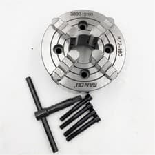 Image of 6" Metal Lathe Chuck 160mm 4jaw Independent Reversible CNC Metal Lathe Milling #