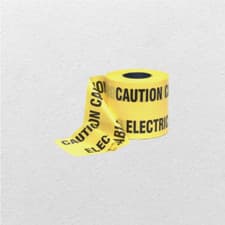 Image of CAUTION UNDERGROUND ELECTRIC CABLE BELOW DANGER WARNING TAPE CUT LENGTHS