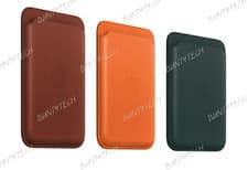 Image of Genuine Apple MagSafe iPhone Leather Wallet With Find My Support
