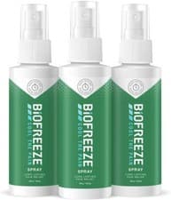 Image of Biofreeze Pain Relieving Spray 118ml - Fast Acting for Muscle Joint & Back x 3