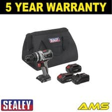 Image of Sealey Premier SV20 Series 13mm Brushless Cordless Combi Drill Kit 20V 2xBattery
