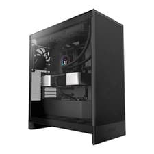 Image of NZXT H7 Flow, (2025) Black, Mid Tower Chassis w/ Tempered Glass Window, 3x 120mm