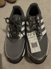 Image of adidas TECH RESPONSE 2.0 Soft Spiked Golf Shoes Cleats Gray White Size 10