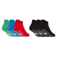 Image of Boys Kids No Slip Gripper Trainer Socks School Sports Arch Support Ankle Liner