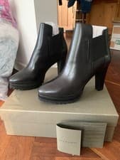 Image of BNIB All Saints Sarris black leather boots size 7 rrp £230