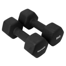 Image of Set of 2x Neoprene DUMBBELLS Pair of Non-Slip Weightlifting Metal Core Weights
