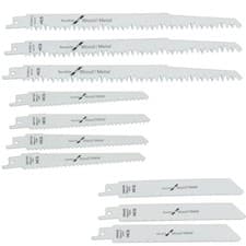Image of Reciprocating Saw Blades For Wood & Bi-Metal Universal Fit 5,6,18 TPI 10PCS 