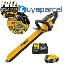 Image of DeWalt DCMHT567P1 18v XR 60cm Cordless Brushless Hedge Trimmer Leaf Sweep 1x5Ah