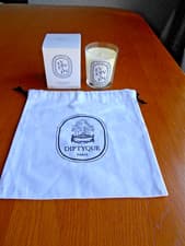 Image of Diptyque Verveine 190g Candle & Dust Bag, used for decor only, new