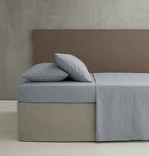 Image of Catherine Lansfield 180TC Easy Iron Percale Fitted Or Flat Sheet Or P/Case Grey