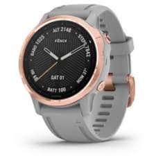Image of Garmin Fenix 6s Sapphire rose gold bezel with light grey band *Good Refurbished*