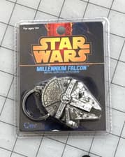 Image of QMX Millenium Falcon Metal Replica Keychain NEW