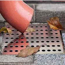 Image of Swirl Drain Guard Cover Stainless Steel Rustproof Plate Square Grate 6”/15cm