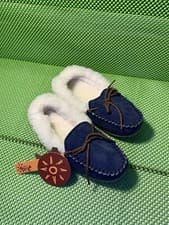 Image of DIJE CALIFORNIA KID’S MOCCASIN ( CK1292) Blue Color Size 3 M Slippers