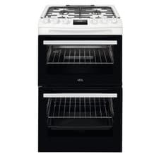 Image of AEG 55cm Gas Cooker with Lid - White CGX1130ACW